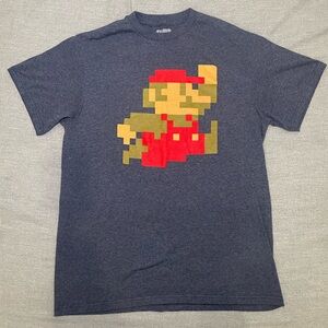 Super Mario Pixel Graphic Tee - Navy